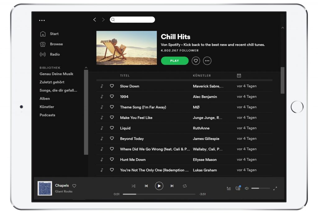 iPad – Spotify